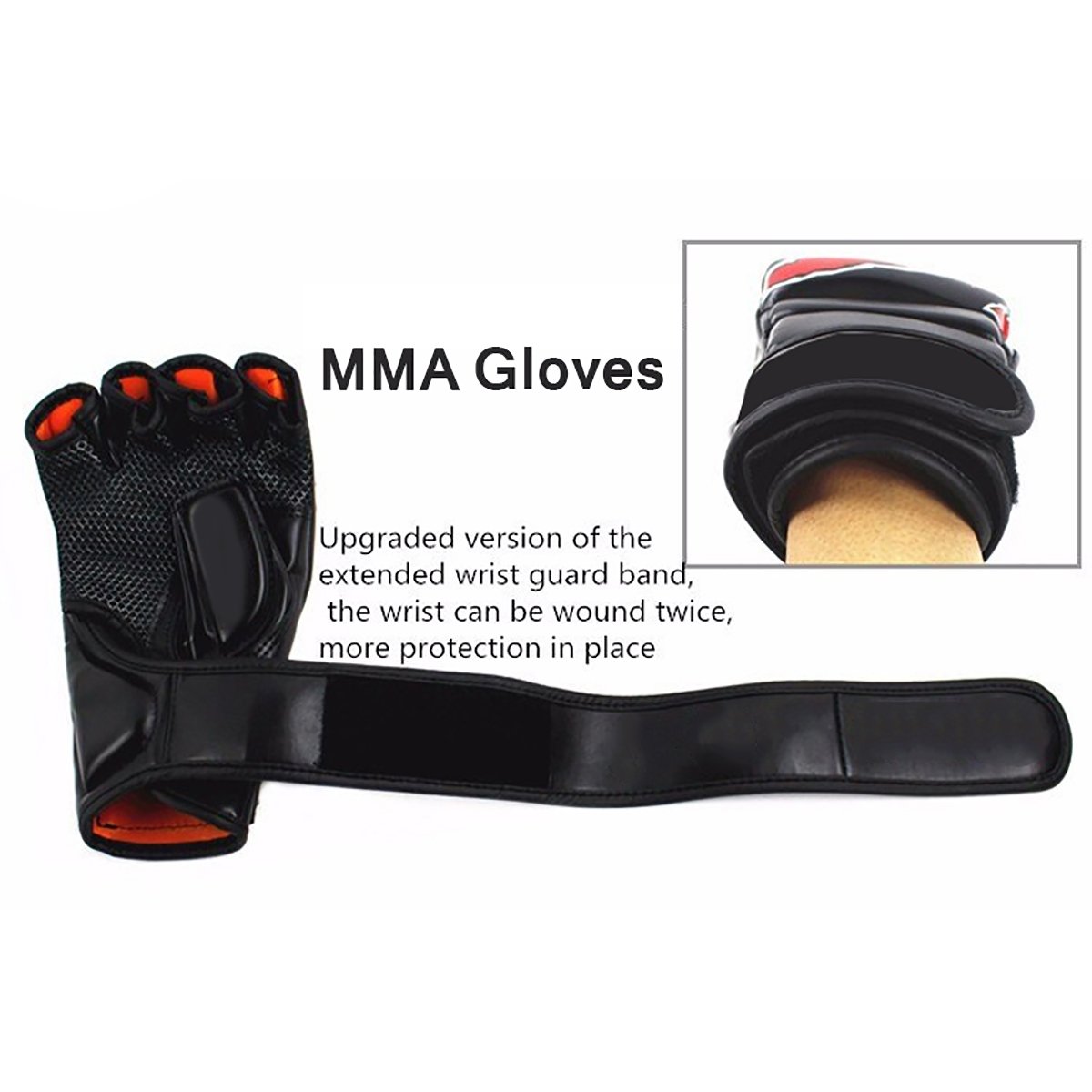 Adult Half-Finger Boxing Gloves Tiger Claw MMA UFC Sanda Fighting Muay Thai Black Leather PU Leather Training Gloves for Gyms Adult Half-Finger Boxing Gloves Tiger Claw MMA UFC Sanda Fighting Muay Thai Black Leather PU Leather Training Gloves for Gyms
